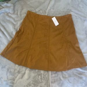 LOFT Suede A-line Mini Skirt - NWT